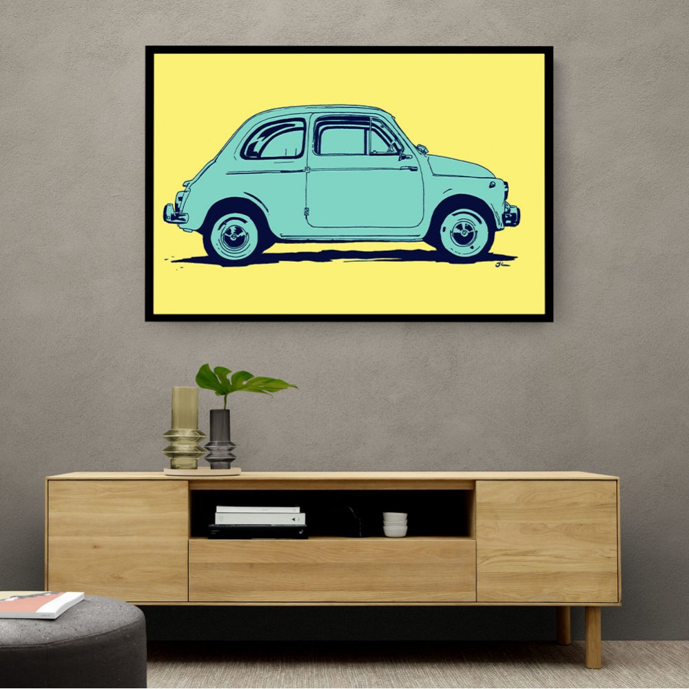 Fiat 500 Wall Art