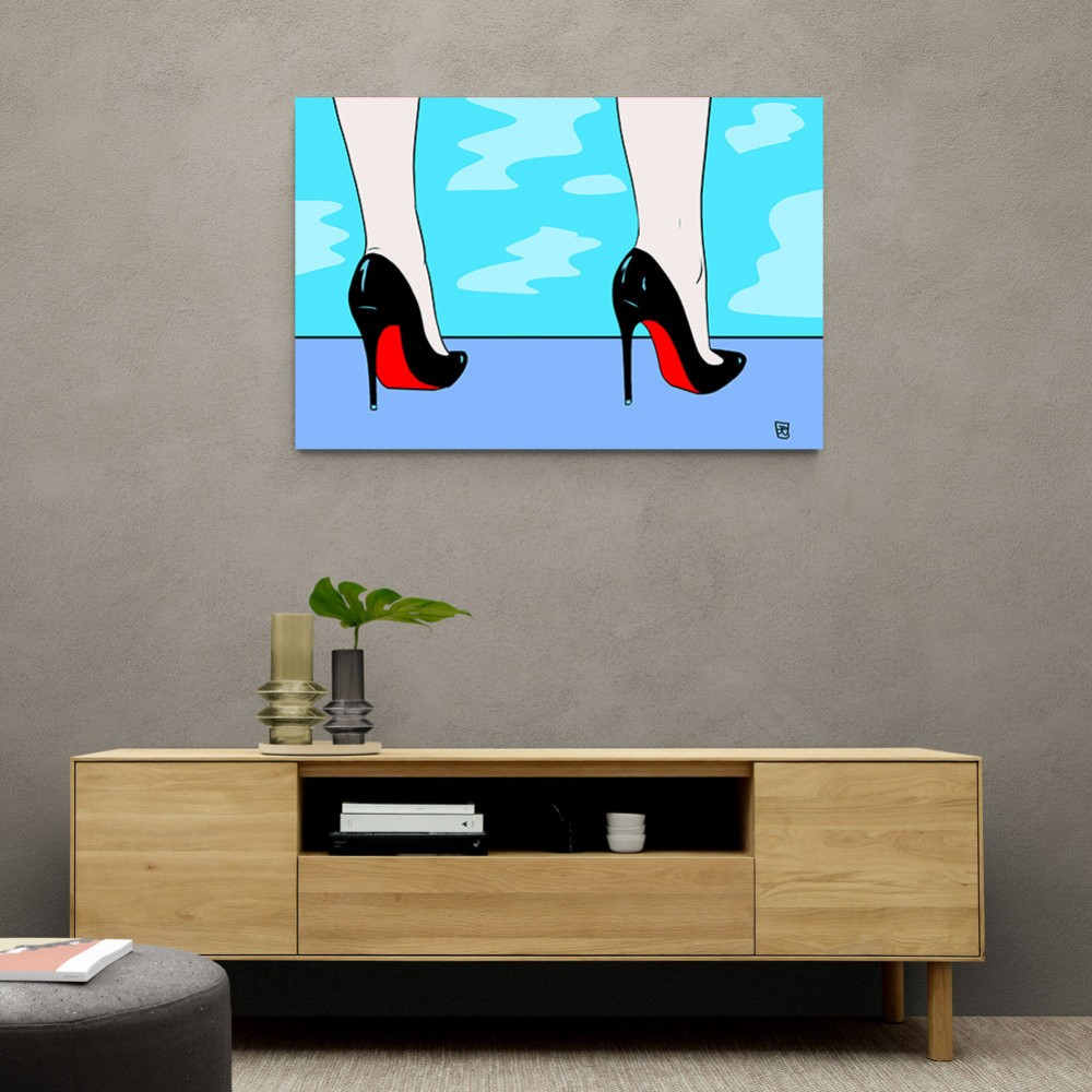 Shoes By The Pool Wall Art