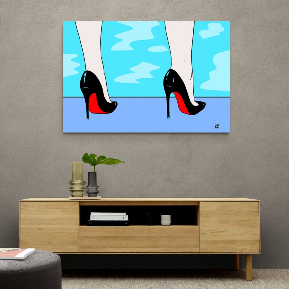 Shoes By The Pool Wall Art