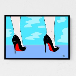 Shoes By The Pool Wall Art