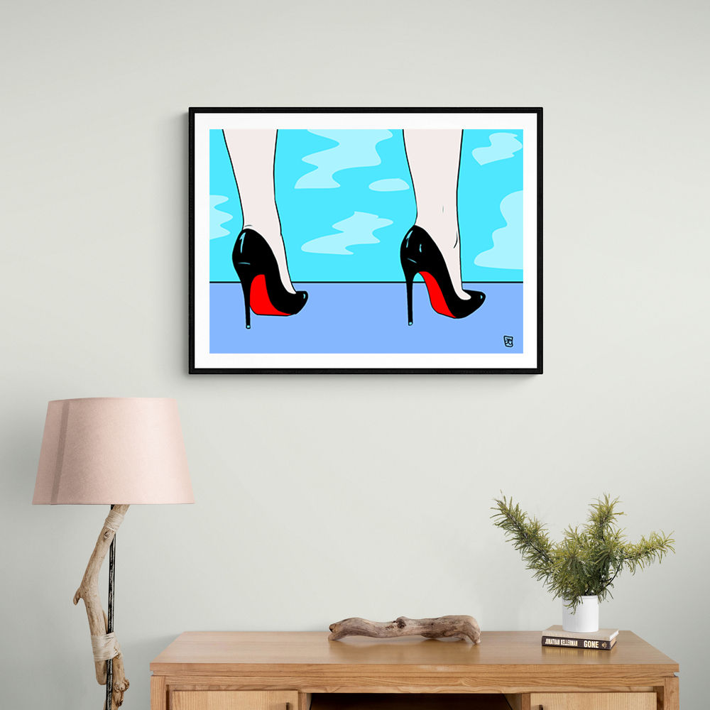 Shoes By The Pool Wall Art