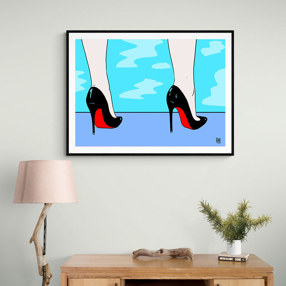 Shoes By The Pool Wall Art