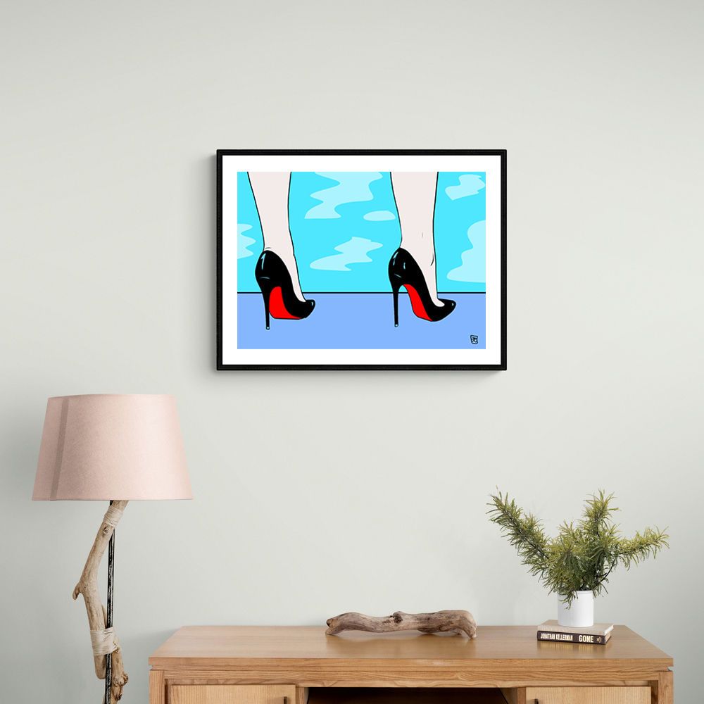 Shoes By The Pool Wall Art