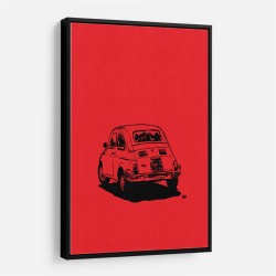 500 In Red Wall Art