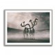 Giraffes Embracing Wall Art