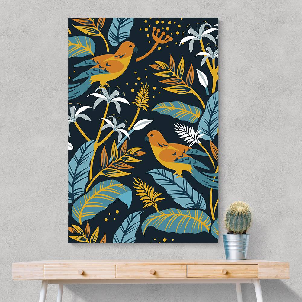 Birds And Plants Wall Art