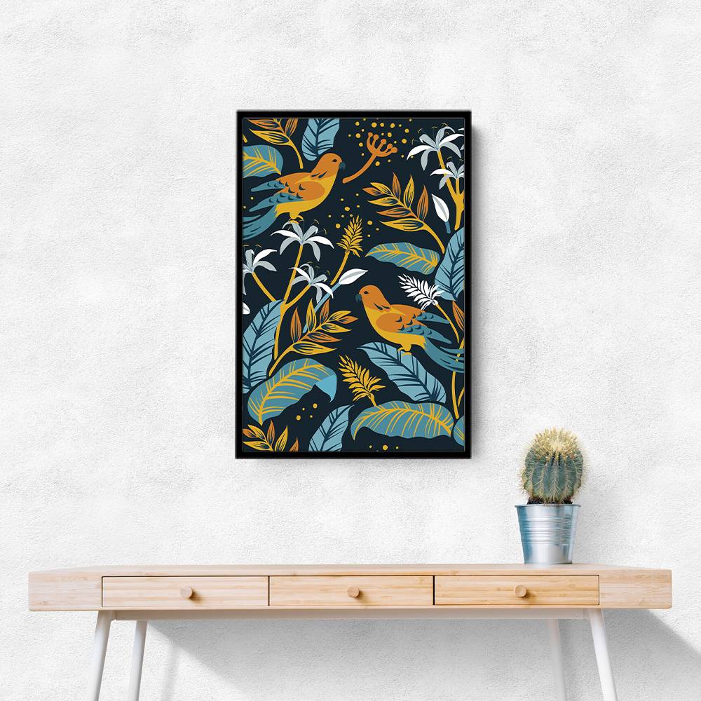 Birds And Plants Wall Art