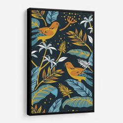 Birds And Plants Wall Art