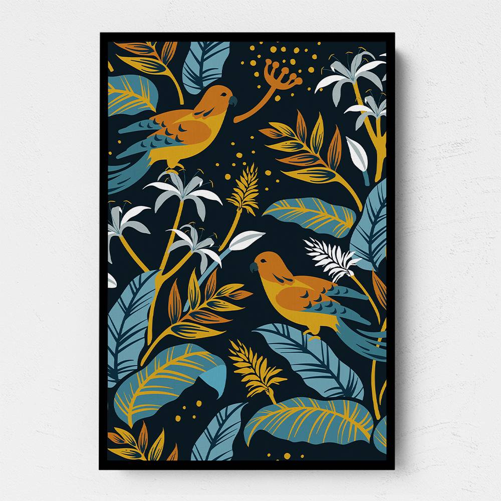 Birds And Plants Wall Art