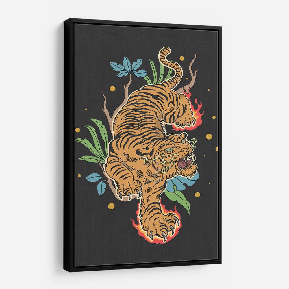 Classic Tiger Tattoo Wall Art