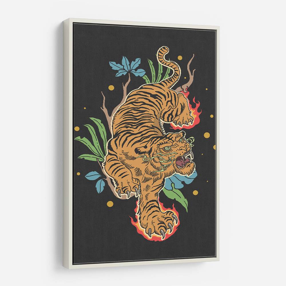 Classic Tiger Tattoo Wall Art