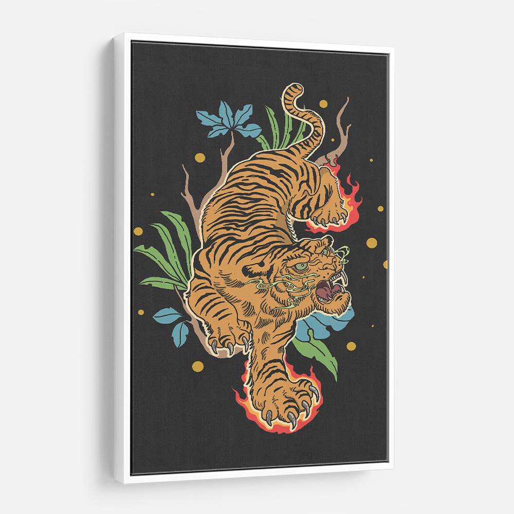 Classic Tiger Tattoo Wall Art