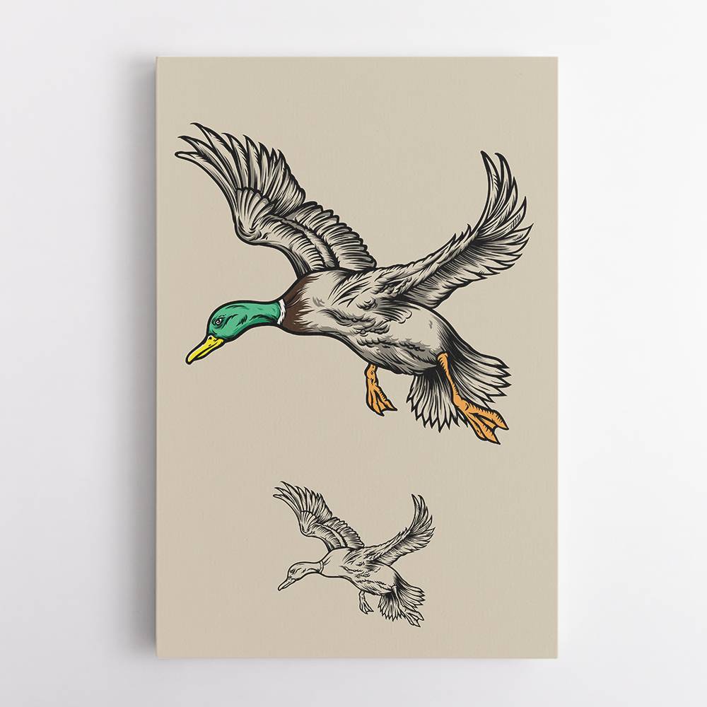 Flying Ducks Wall Art