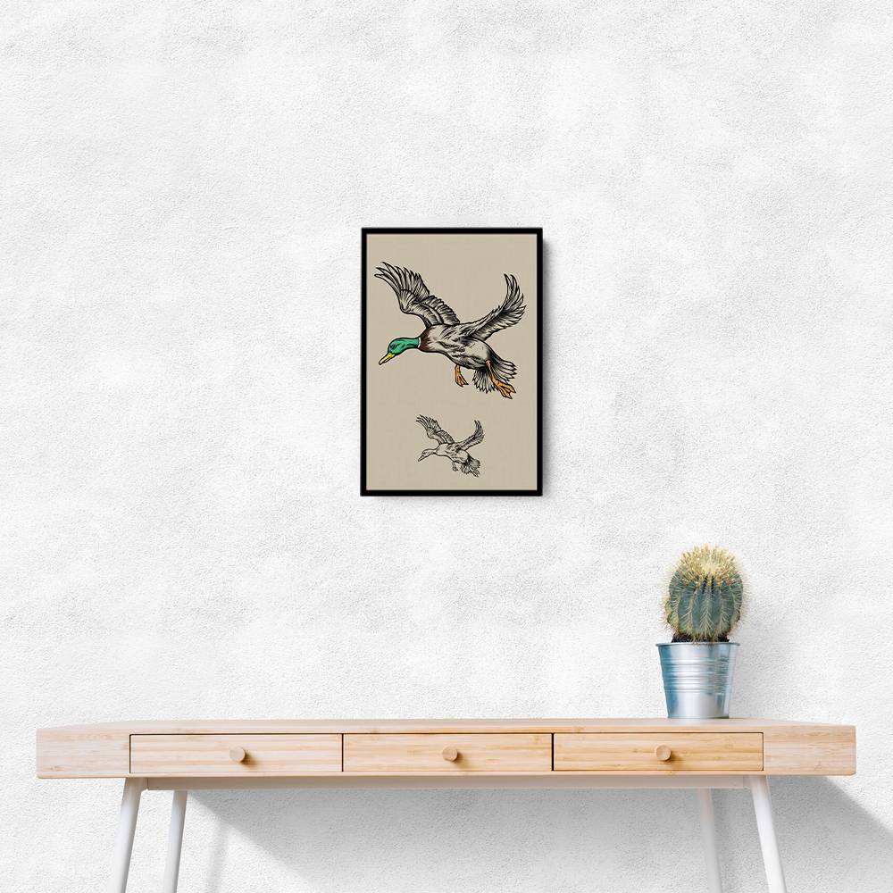 Flying Ducks Wall Art