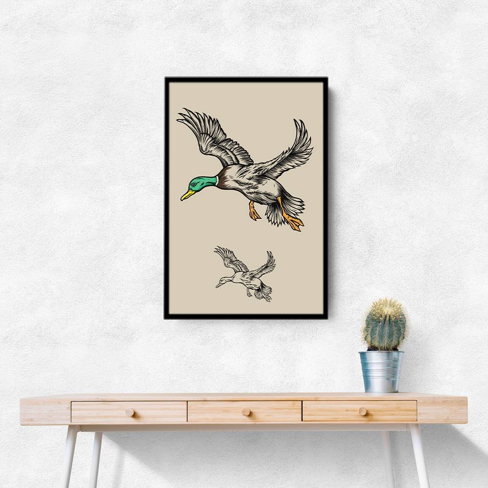 Flying Ducks Wall Art