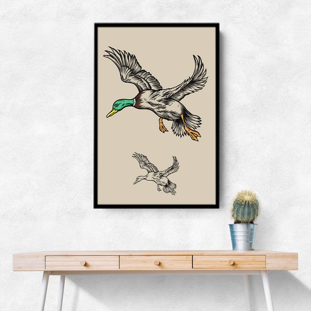 Flying Ducks Wall Art