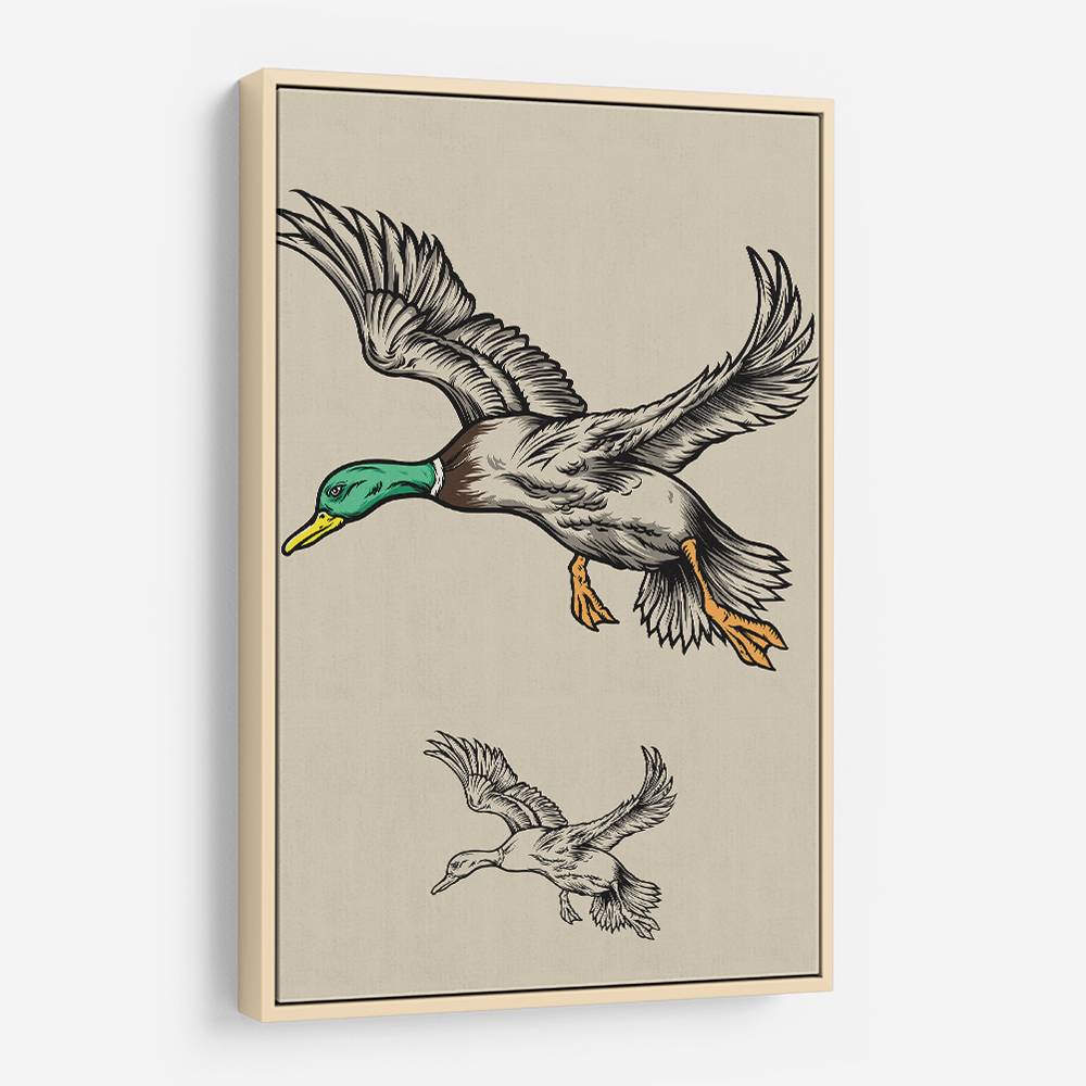 Flying Ducks Wall Art