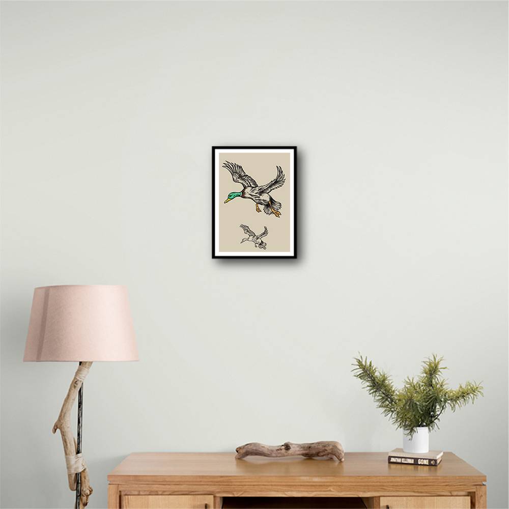 Flying Ducks Wall Art