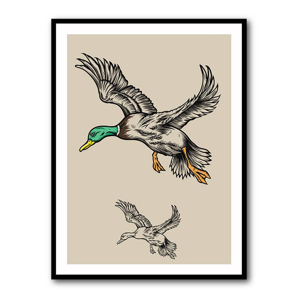 Flying Ducks Wall Art