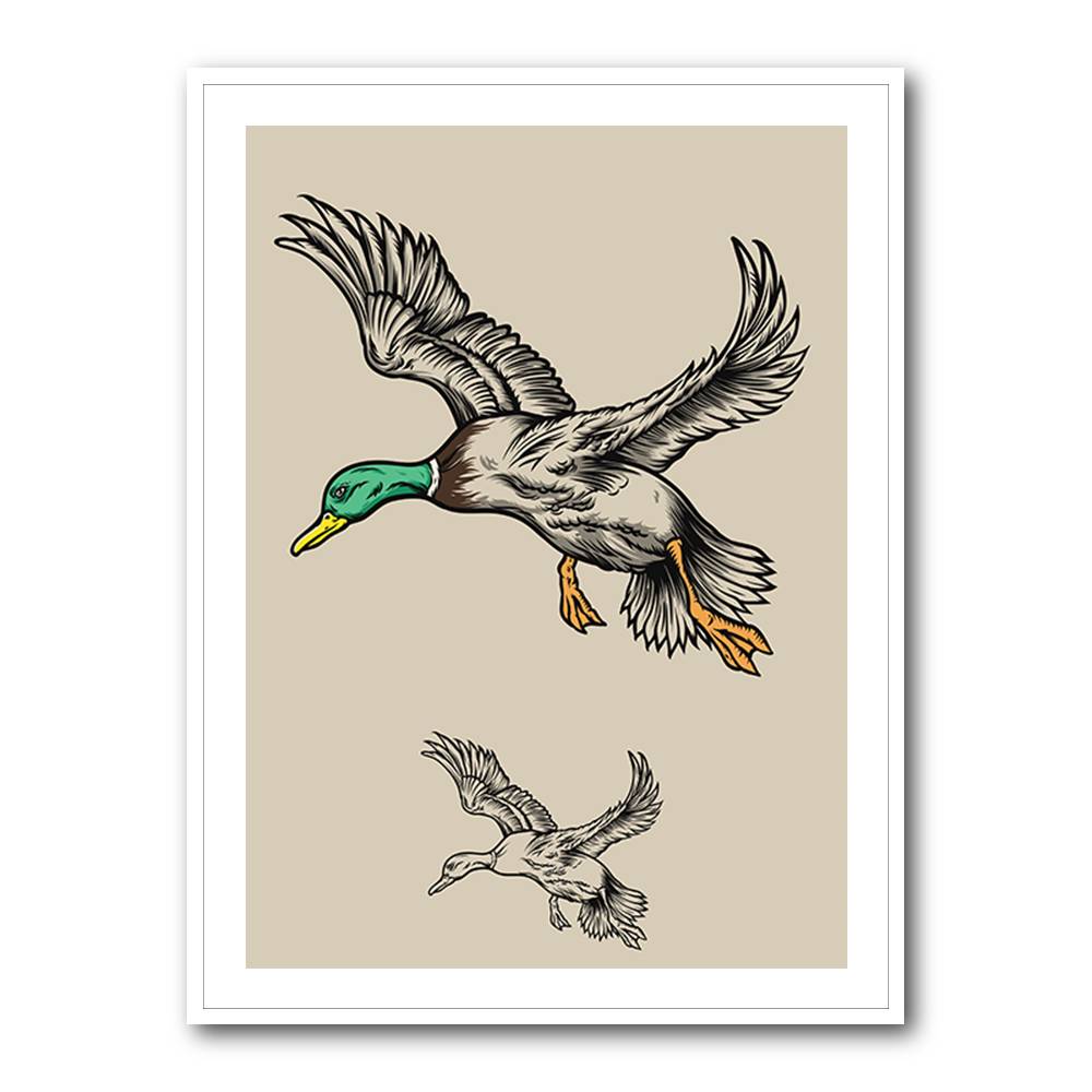 Flying Ducks Wall Art