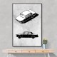 Minimal Car Series II Wall Art