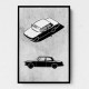 Minimal Car Series II Wall Art