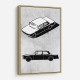 Minimal Car Series II Wall Art