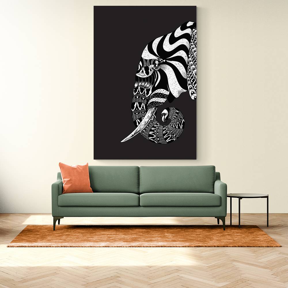 Ornate Elephant Wall Art