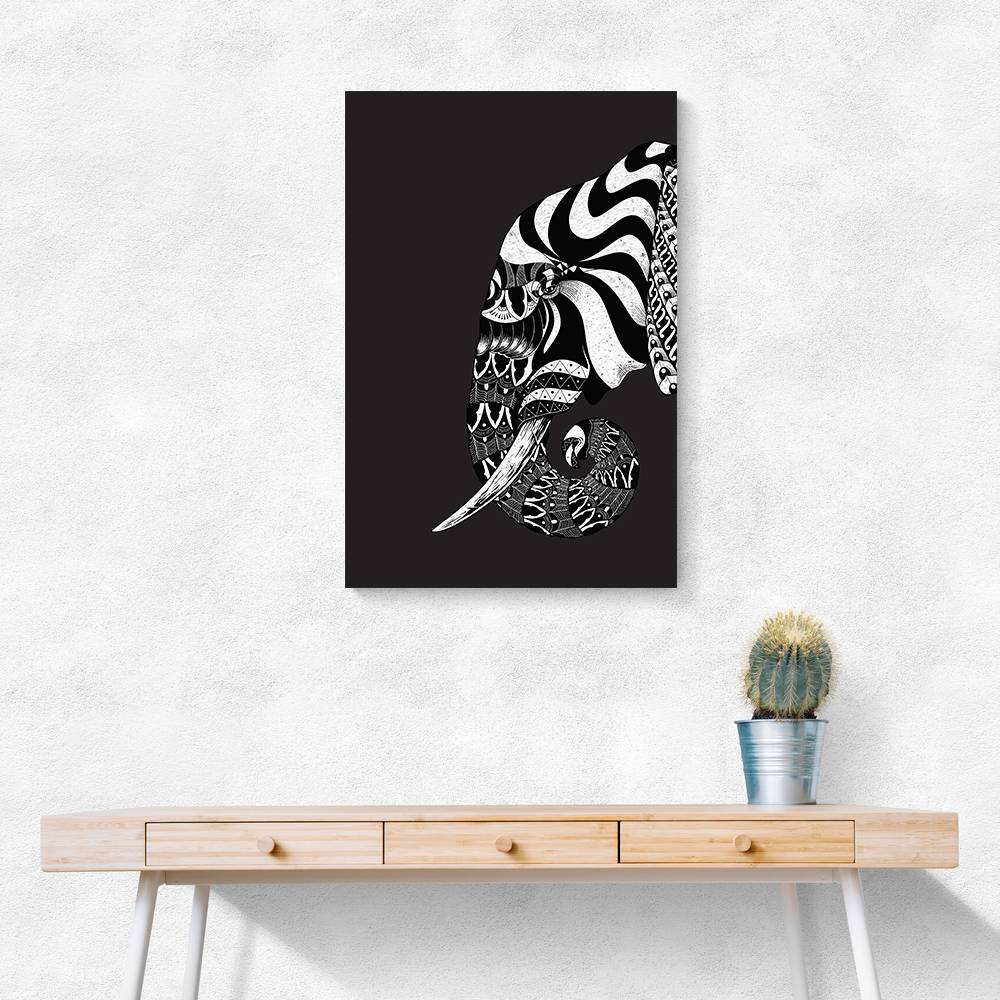 Ornate Elephant Wall Art