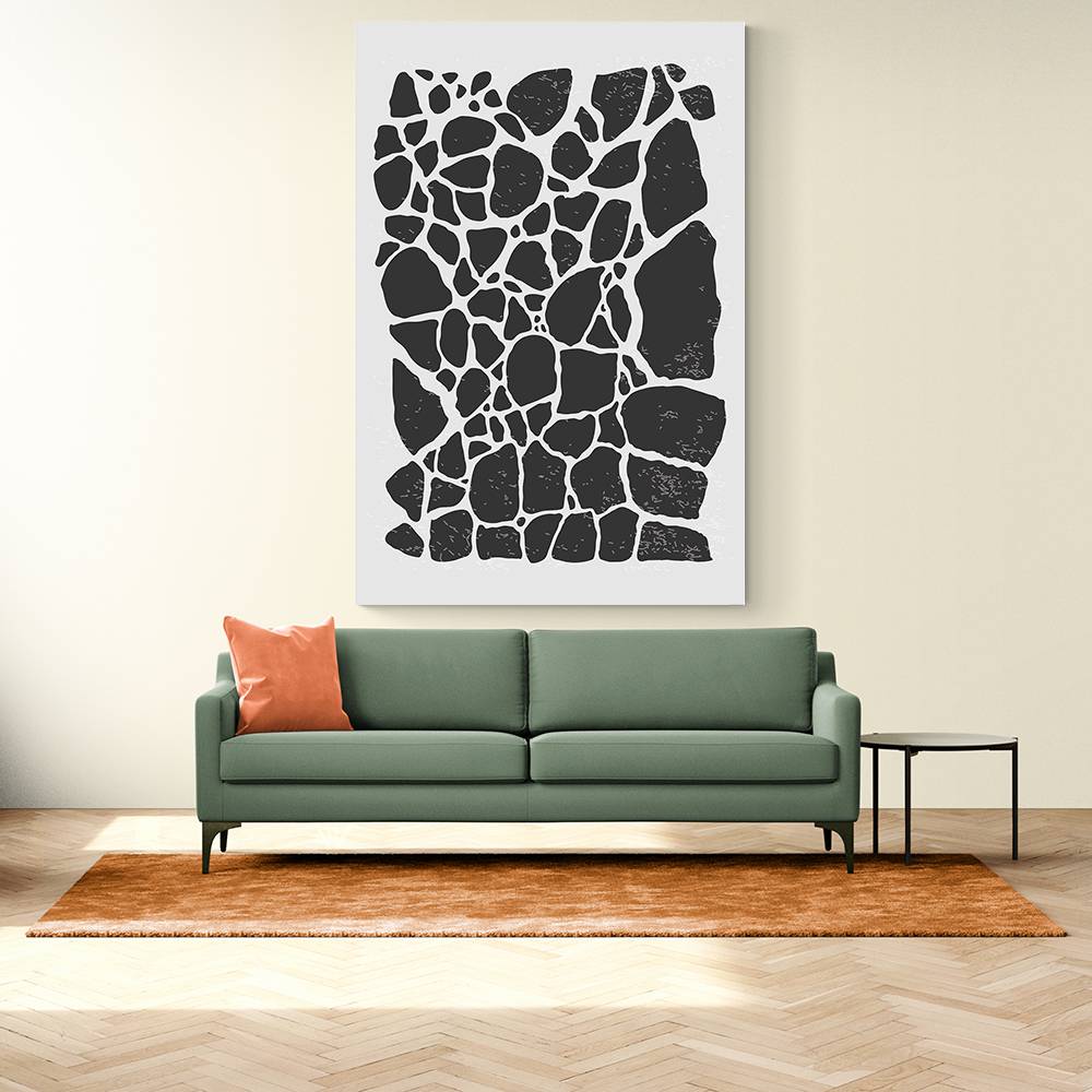 Geometric Rocky Pattern Wall Art