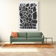 Geometric Rocky Pattern Wall Art