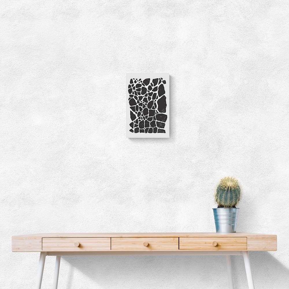 Geometric Rocky Pattern Wall Art