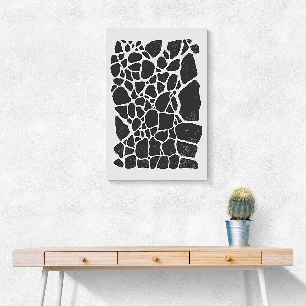 Geometric Rocky Pattern Wall Art