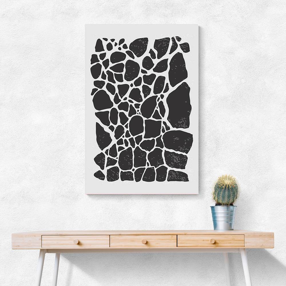 Geometric Rocky Pattern Wall Art