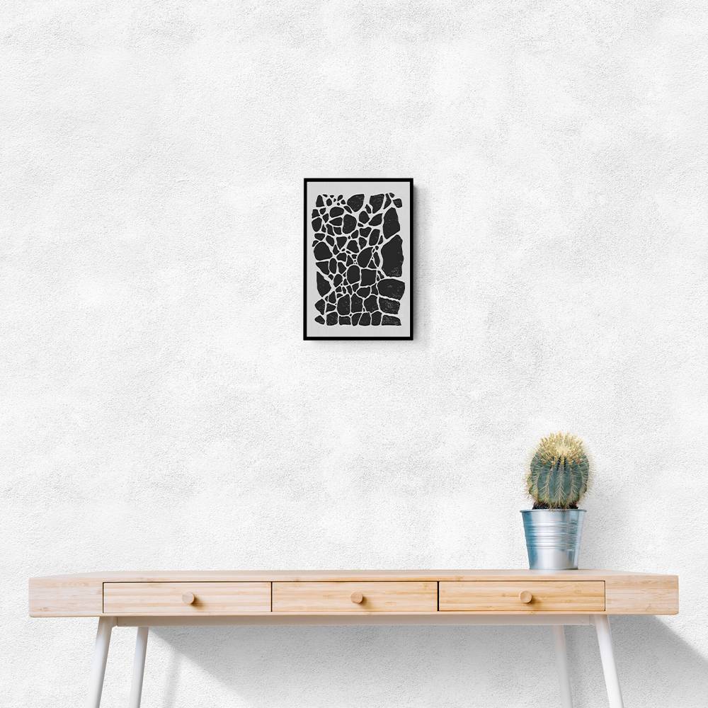 Geometric Rocky Pattern Wall Art