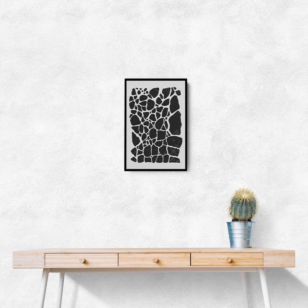 Geometric Rocky Pattern Wall Art