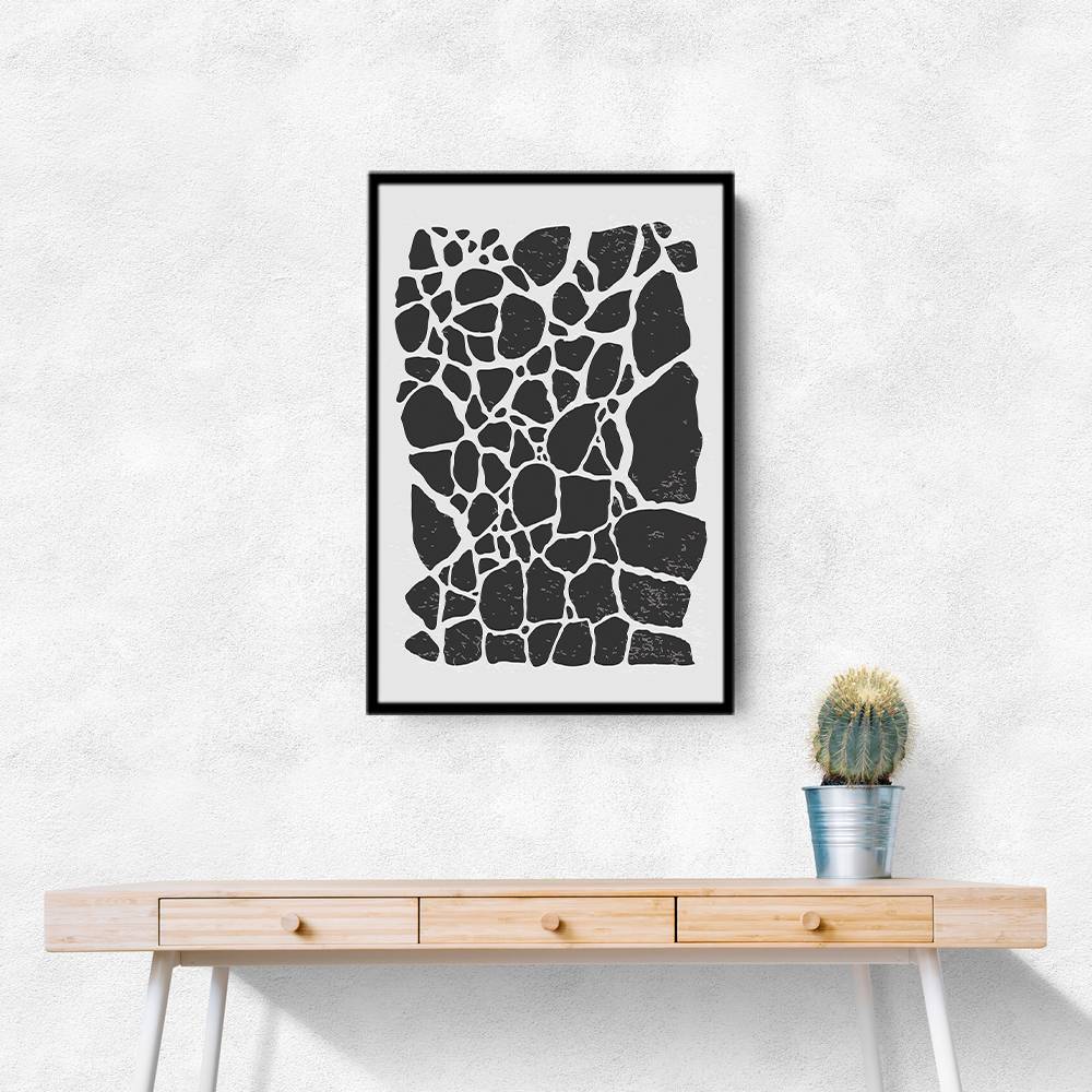 Geometric Rocky Pattern Wall Art