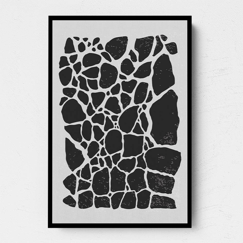 Geometric Rocky Pattern Wall Art