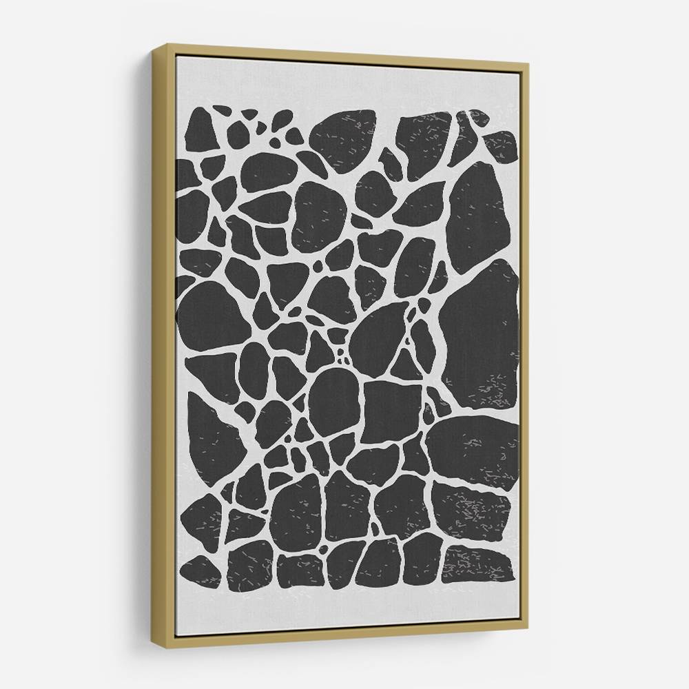 Geometric Rocky Pattern Wall Art