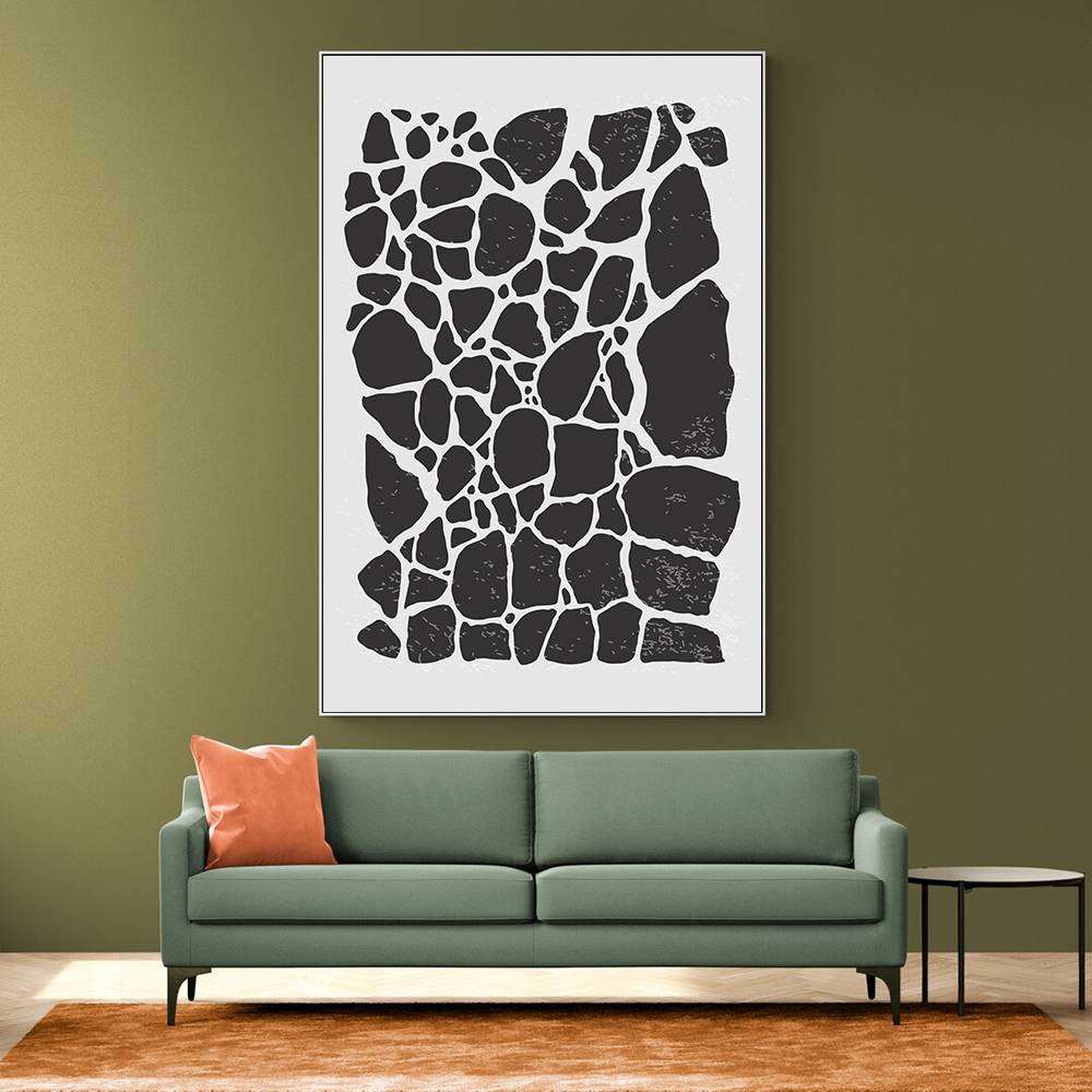 Geometric Rocky Pattern Wall Art