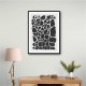 Geometric Rocky Pattern Wall Art