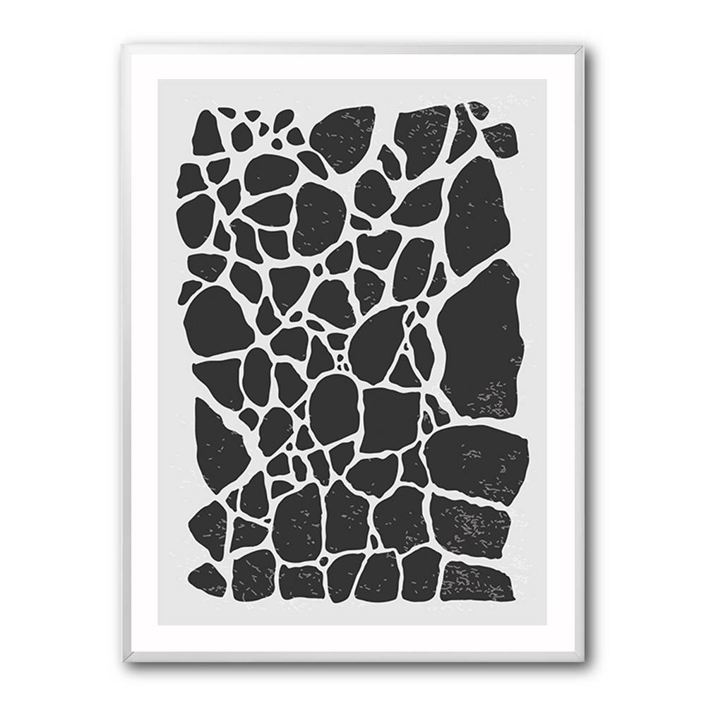 Geometric Rocky Pattern Wall Art