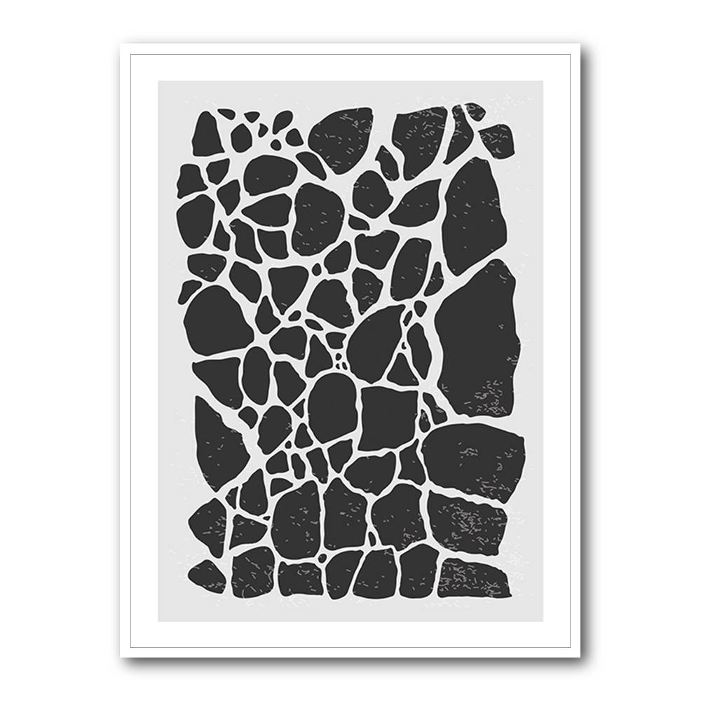 Geometric Rocky Pattern Wall Art