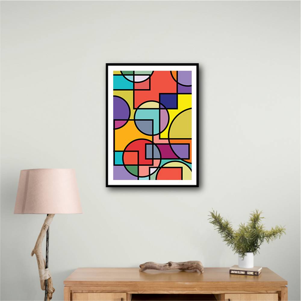 Abstract Circles Collection #1 Wall Art