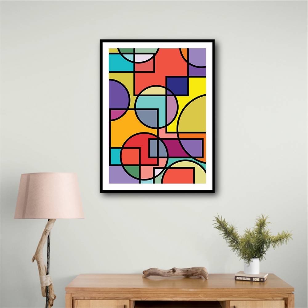 Abstract Circles Collection #1 Wall Art