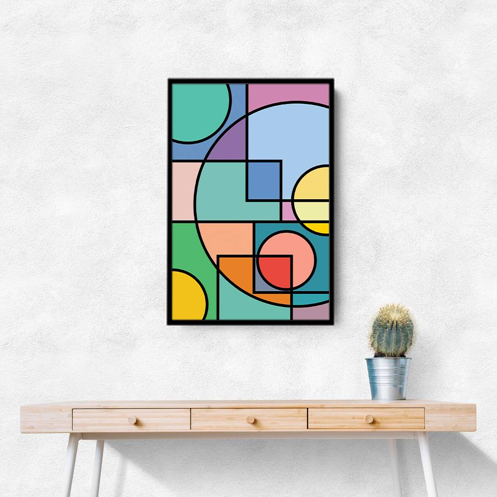 Abstract Circles Collection #2 Wall Art