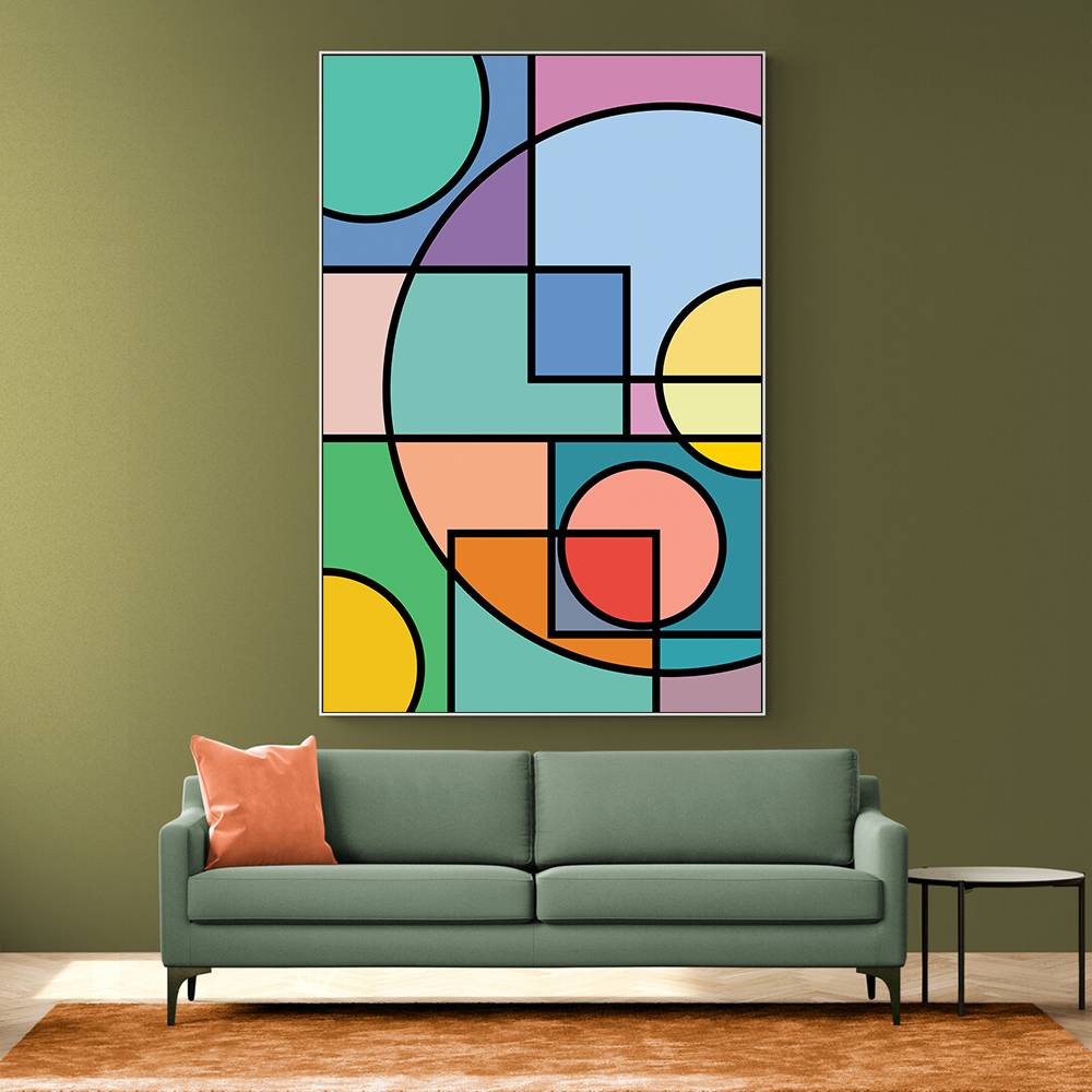 Abstract Circles Collection #2 Wall Art