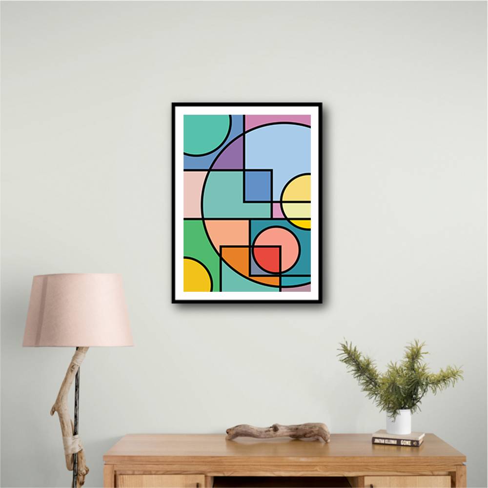 Abstract Circles Collection #2 Wall Art