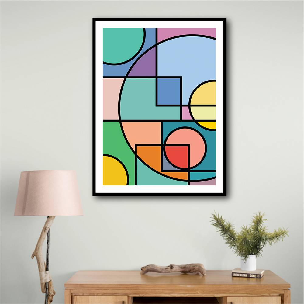 Abstract Circles Collection #2 Wall Art