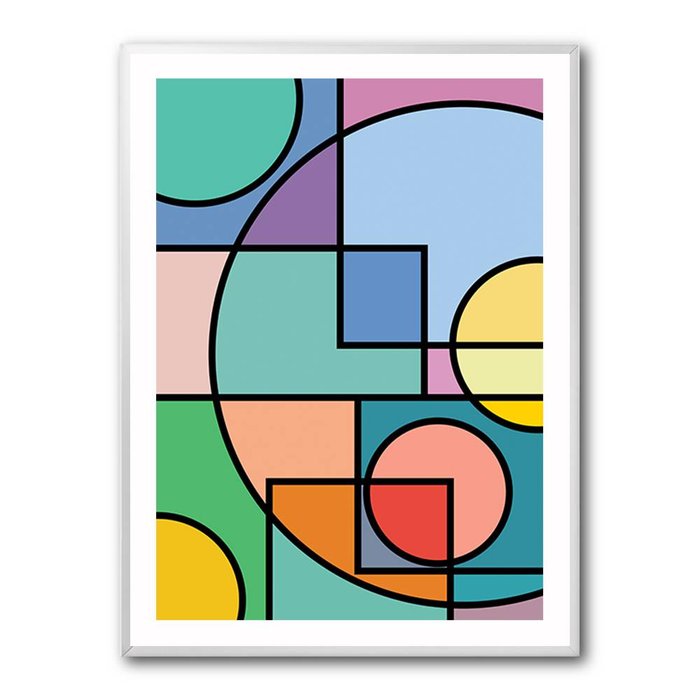 Abstract Circles Collection #2 Wall Art